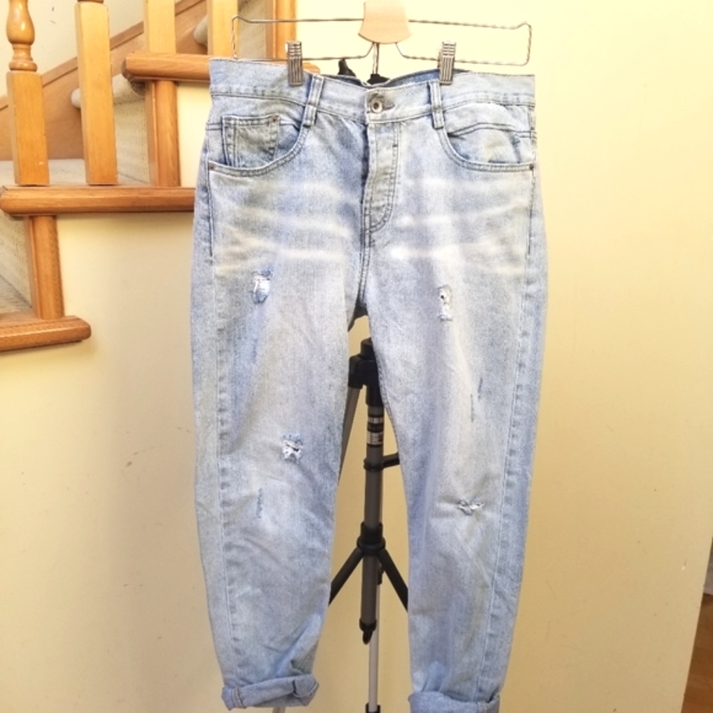 Zara Women's Premium Wash Trafaluc Boyfriend High-rise Jeans US 6